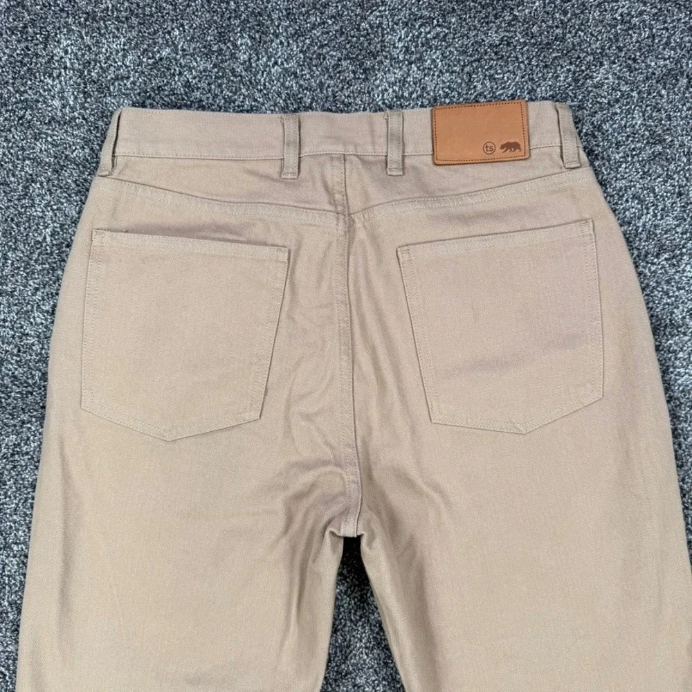 Taylor Stitch Slim Jean Men 30x32 Khaki Tan 100% Organic Cotton Five Pocket Pant